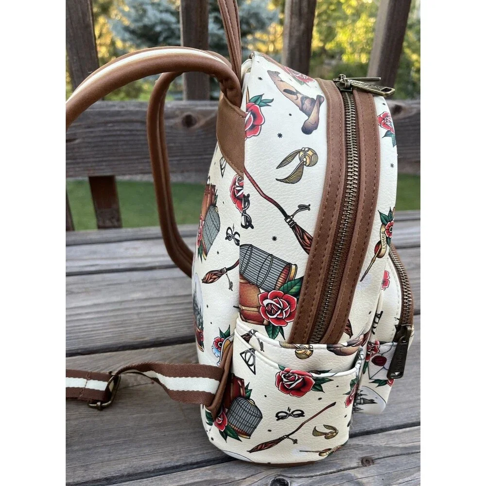 Loungefly Harry Potter Tattoo Art Mini Backpack Bag